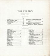 Table of Contents, Edgar County 1910